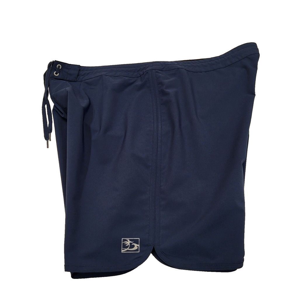 Honolua Size 40 Blue Board Shorts / Surfwear Hook & Loop Fly Back Pocket Logos - Picture 8 of 13